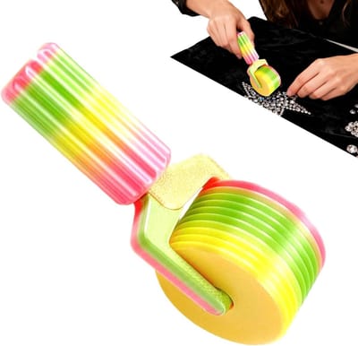 Edelsteen Rol Tool - Kunst Gereedschap - Mozaïek Maken - Consistente Uitlijning - 10.5 cm - Geel Groen Rood