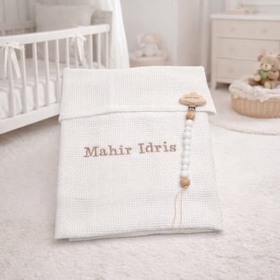 Babydeken gehaakt - babydeken - Kraamcadeau - wiegdeken - extra zacht 100x80cm - Gepersonaliseerd- babydekentjes voor ledikant - Unisex - babydeken voor kinderwagen - Kraamcadeau - Babyshower kado - Cadeau - Babydeke