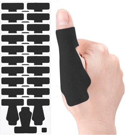 30 stuks Voorgesneden Vinger Kinesiologie Tape - Elastische Vinger Ondersteuning Strips voor Sport - Licht waterdichte Vinger Brace Tape voor Artritis - Basketbal & Gym