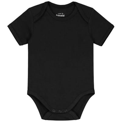 Prénatal basis romper Black 50/56 unisex