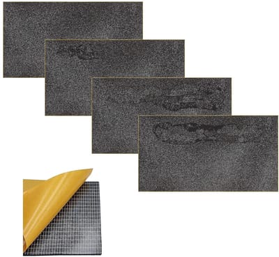 Neopreenfolie, isolatielijm, 4 vellen, zelfklevende afdichting, rubber, polyurethaanschuim, zwart EPDM-schuim (dikte 3 mm, 10 x 10 cm)