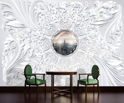 New York City Abstract View Modern Photo Wallcovering