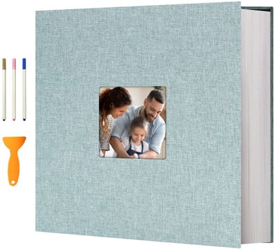 Dailygoody - Photo Album - Zelfklevend - Grote Formaat - Geschikt voor 10 x 15 cm Foto's - Perfect voor Huwelijk en Verjaardag - Inclusief Pennen