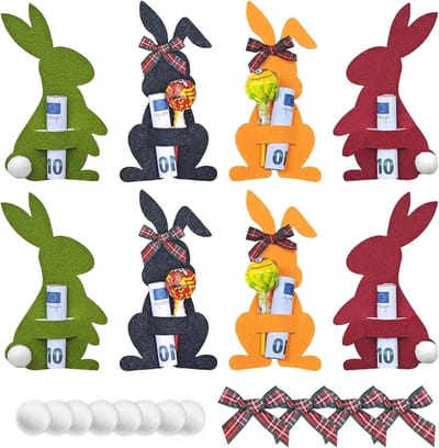 Geldcadeau verpakking voor Pasen, creatieve paascadeaus en originele paasnesten ideeën