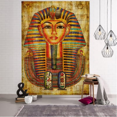 Gouden Oud Egypte Wandtapijt Wandhanger Oude Cultuur Bedrukt Hippie Egyptische Wandtapijten Wanddoek Woondecoratie Vintage Wandtapijt 230x180CM