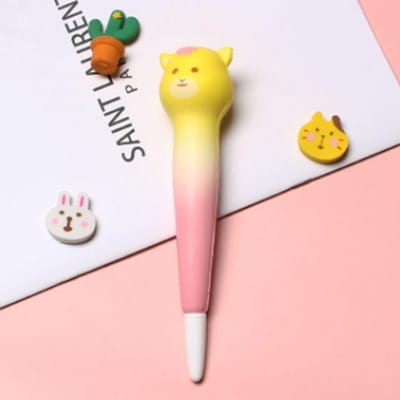 Squishy Pennen Schattig Zacht Verlicht Stress Soepeler Schrijven Kawaii Gelinkt Pen voor Vakantiecadeaus Schoolbenodigdheden obedient dog