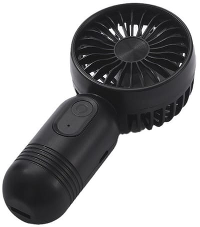 Miniventilator - 3-delige set - Handventilator - Drie windsnelheden - Draagbaar, USB-oplaadbaar - Geschikt voor reizen en kamperen - Zwart/Wit/Blauw