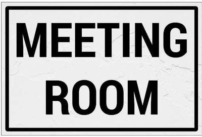 Meeting room bord | Forex Re materiaal | 18 x 12 cm