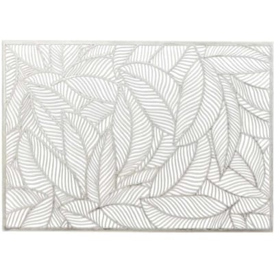 Unique Living | Placemat Nissa | Rechthoekig | Polyester | Zilver | 30x45cm