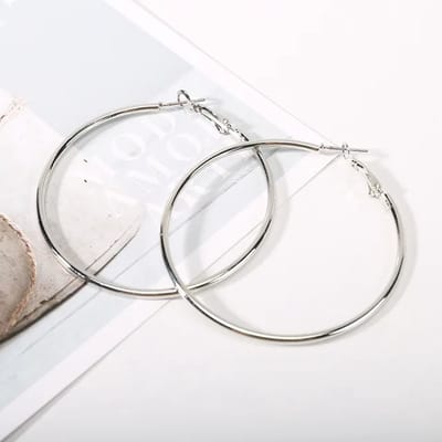 Hoops 4cm - Premium Stainless Steel - Waterproof - Glansvast - Basic oorringen - Minimalistische sieraden - The Jewellery Salon