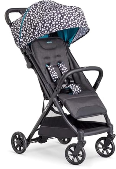 Lichte Kinderwagen Quid² – Geschikt tot 22 kg (Zwart met stippen)