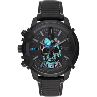 Montre Chronographe Diesel DZ4576 Griffed Cuir Noir 48 noir