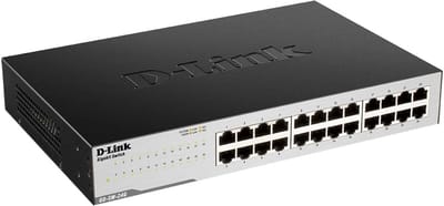 24-Poorts Gigabit Switch Onbeheerd 10/100/1000 Mbps Netwerkverdeler 1U Rackmount