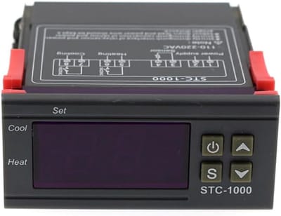 Digitale Thermostaat - Vochtigheidsregelaar Controller - Klimaat Regelen - Automatische Schakelaar - 10x15x3cm - Wit