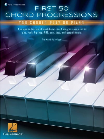 Hal Leonard First 50 Chord Progressions You Should Play on Piano - Lesboek voor toetsinstrumenten