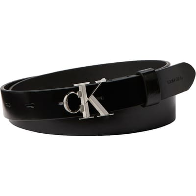 Calvin Klein Facet Buckle Shiny Strap Black/shiny Nickel Talla: 85 | Cinturones Outlet | Mujer | Negro