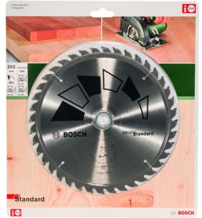 Bosch - Cirkelzaagblad STANDARD 205 x 24/20 x 2,2 mm - 40 Tanden