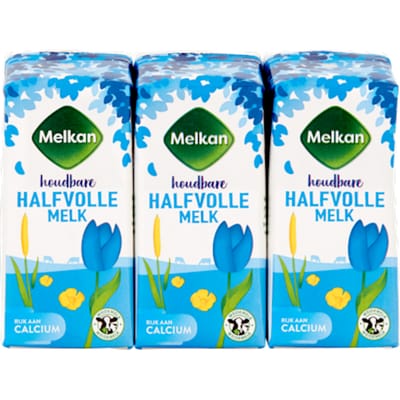 Houdbare halfvolle melk 6x200ml