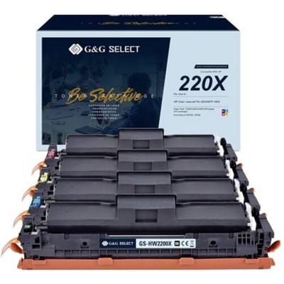G&G Toner vervangt HP W2200X W2201X W2202X W2203X Compatibel 4-pack Cyaan, Magenta, Geel, Zwart 24000 bladzijden GS-HW2200X/2201X/2202X/2203X-4P
