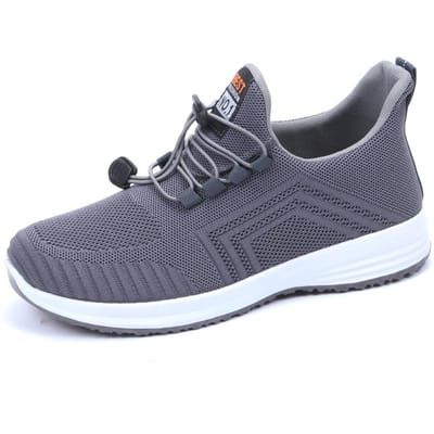 Wandelschoenen voor middelbare leeftijd en ouderen Nieuwe hardloopschoenen Reisschoenen Zachte zool Heren- en damesmodel dezelfde stijl Ouderen sportschoenen 44 gray
