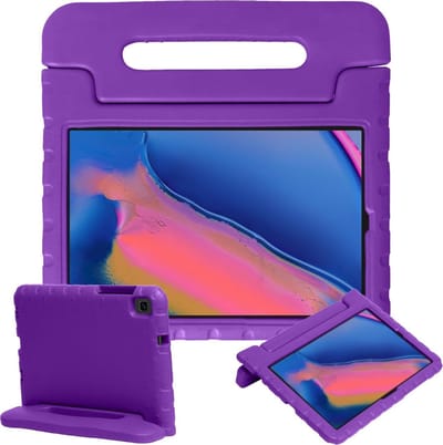 Hoesje - Geschikt voor Samsung Galaxy Tab A 8.0 (2019) - Kinderhoes Shockproof Bumper - Kidsproof Case - Tablethoes - Kinder Hoes Cover - Paars