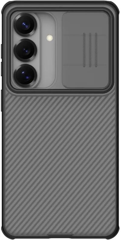 Nillkin Hoesje Geschikt voor Samsung Galaxy S26 - Compatibel met MagSafe / Qi2 - CamShield Magnetic Case - Camera Slider Magnetische Back Cover - Extra Camera Bescherming - Zwart
