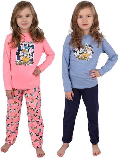 DISNEY Mickey Mouse Meisjespyjama met lange broek, lange mouwen, set 2 stuks OEKO-TEX