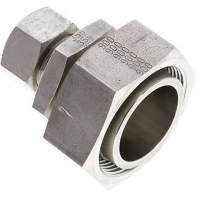 18L & 42L RVS Rechte Snijringkoppeling Draaidoorvoer 160bar ISO 8434-1