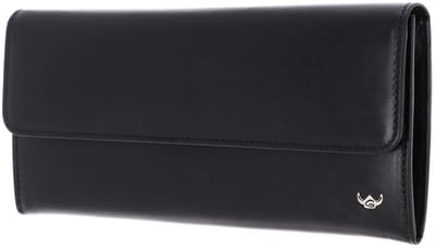Golden Head Leren portemonnee Colorado RFID Protect Damenbörse 2828 Schwarz zwart