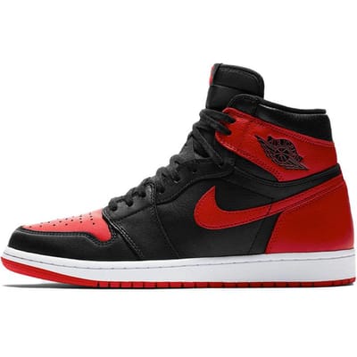 Air Jordan 1 Retro High OG NRG Homage to Home Unisex Sneakers Zwart zwart wit-university-rood 861428-061 37.5