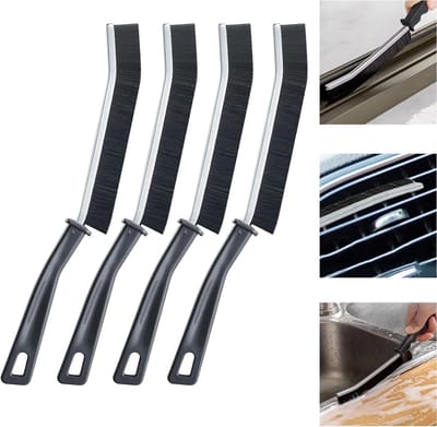 4 Stuks Voegenborstel voor Badkamer, Harde Borstel voor Grondige Reiniging, Ideaal voor Tegels en Randen
