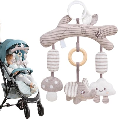 Kinderwagenspellen - Hangend speelgoed - Baby vermaken - Antislip gesp - 25 x 23 x 3 cm - Enkel kenmerk