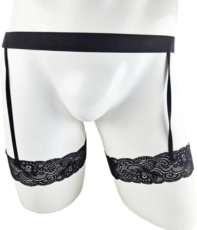 BamBella ® - Ondergoed -Onesize - Heren- - Erotische Man lingerie Zwart