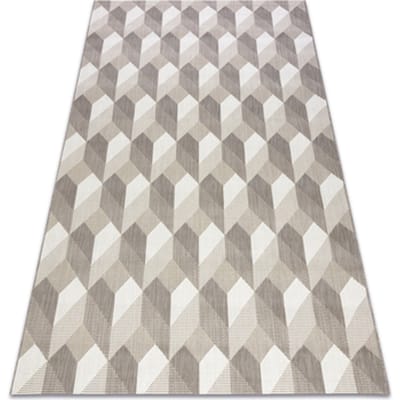Kleden Rugsx Sisal tapijt SISAL FLAT 48624/686 BLOKJES 3D 120x170 cm