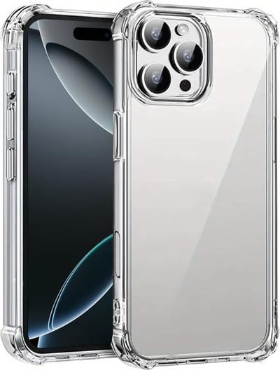 Schokbestendig Hoesje KKG - Crystal Clear Back Cover Geschikt voor: Apple iPhone 16 Pro| Transparante achterkant PC & TPU Bumper