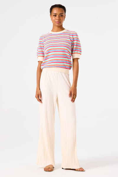 Gebroken witte broek