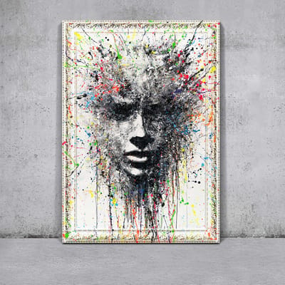 Canvas schilderij landschapsformaat handgeschilderd etherisch beeld abstract dromerig – YS-Art Gallery – Dromerige wanddecoratie voor woonkamer – Modern schilderij voor slaapkamer en hal