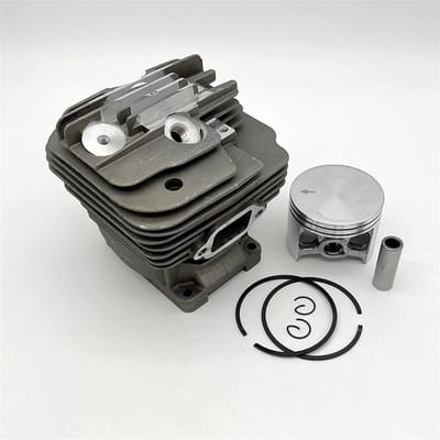 Cilinder Zuiger Kit - Vervangingsonderdelen Kettingzaag - Tuinonderhoud - Grote Boring 56mm - 56mm - Zilverkleurig