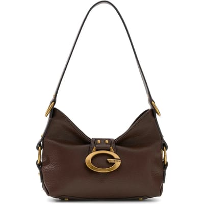 GUESS schoudertas Camden Mini Shoulder Bag Espresso donkerbruin