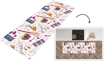 Keukenloper - Loper keuken - Muziek - Instrumenten - Quotes - 150x50 cm - Keukenloper vinyl
