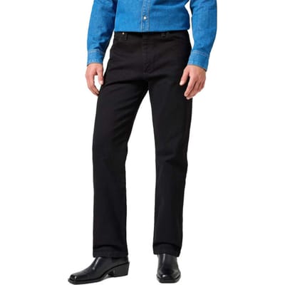 Wrangler 13MWZ Heren Straight Fit Jeans Zwart - Maat W32 X L34