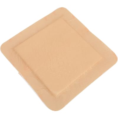 Sacrum Siliconenverband Sacraal Verbandkussen Zelfklevend met Rand voor Decubitus Noodzorg Snel 12.5*12.5cm beige