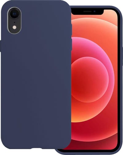 Hoesje Geschikt voor Apple iPhone XR - Sterk & Shockproof - Hoes Cover - Siliconen Case - Donkerblauw