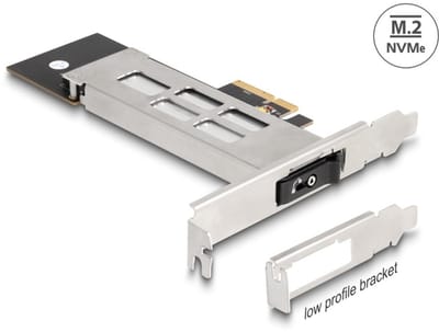 Delock Mobile Rack PCI Express Card for 1 x M.2 NMVe SSD - Low Profile Form Factor
