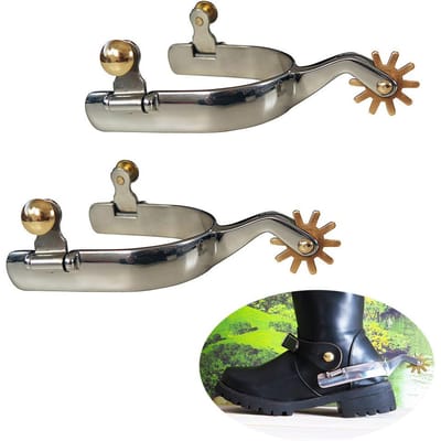 2 Stuks Paardensporen Zilver Voor Mannen Western Cowboy Sporen Voor Paardrijden Accessoires