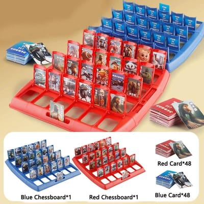 Raad Wie Ik Ben Puzzelspel Italiaans Breinrot Kaartspel Tralarero Tralala Interactief Bordspel met Tray voor Twee Personen red