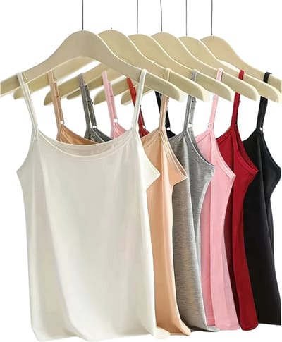 Livano Topje Dames - Kleding - Shirt - Blouse - Kort - Volwassen - 6 Pcs - Gemengd - Maat S