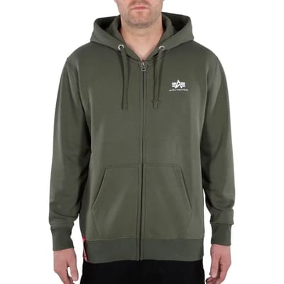 Hooded sweatshirt Alpha Industries Basic Zip