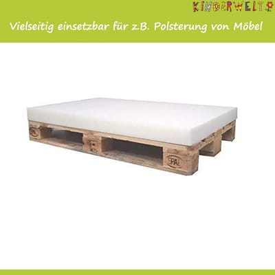 Schuimplaat 60 x 40 x 6 cm voor DIY-projecten, meubels en camping