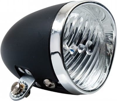 Koplamp Nostalgie led zwart incl.batteri